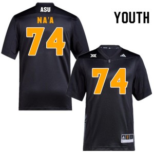 Youth Sean Na'a Black Arizona State University #74 Jersey 618106-167