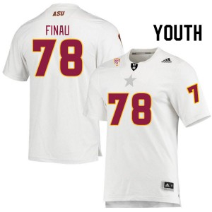 Youth Sione Finau White Arizona State #78 Jersey 553089-884