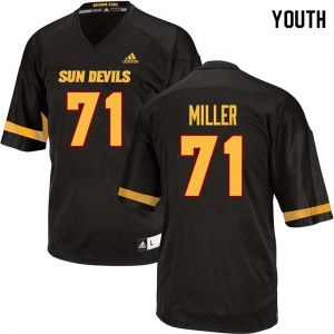 Youth Steven Miller Black Sun Devils #71 Jersey 710787-308
