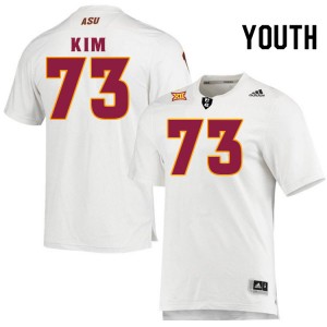 Youth Terrell Kim White Sun Devils #73 Jersey 216497-394
