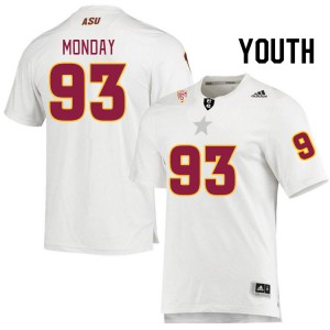 Youth Tristan Monday White Arizona State University #93 Jersey 254952-738
